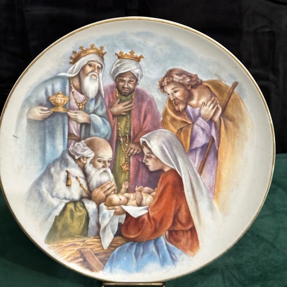 Beautiful vintage Homco, porcelain Nativity Plate - Picture 2 of 4
